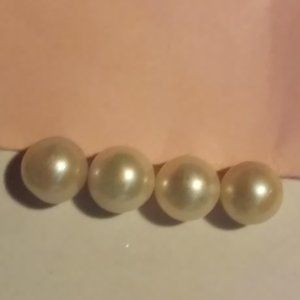 Pearls 4 Single Off White Ready To Be Set In Ring Necklace Earrings Empress Pea
